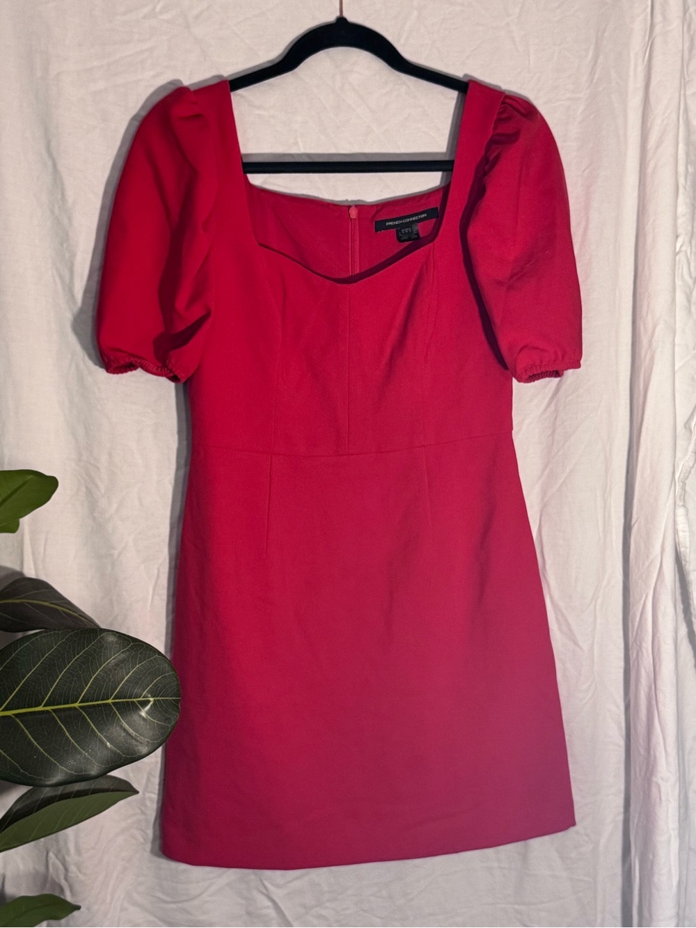 French Connection Berina Whisper Minidress Red Size 8 - Picture 4 of 8